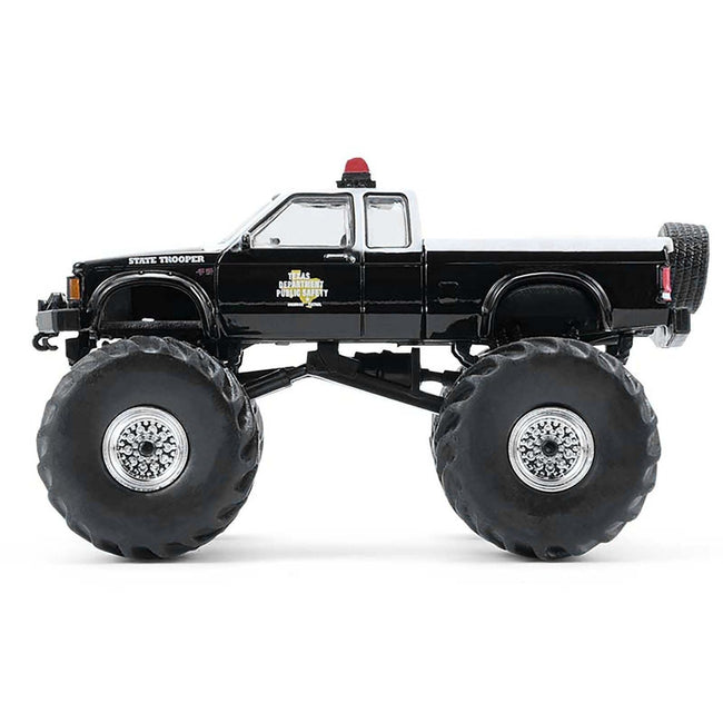 1990 GMC S-15 Monster Truck "Texas Department of Public Safety" Black and White "Kings of Crunch - Hot Pursuit" Special Edition 1/64 Diecast Model Car by Greenlight-Greenlight-ModelCars.com
