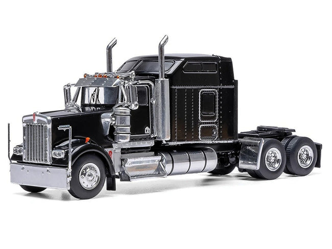1990 Kenworth W900 Truck Tractor Black 1/64 Diecast Model by IXO Models-IXO-ModelCars.com