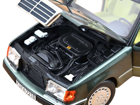 1990 Mercedes-Benz 230 E Night Green Metallic with Green Interior 1/18 Diecast Model Car by Norev-Norev-ModelCars.com
