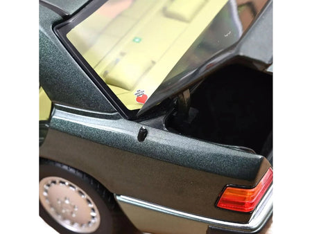 1990 Mercedes-Benz 230 E Night Green Metallic with Green Interior 1/18 Diecast Model Car by Norev-Norev-ModelCars.com