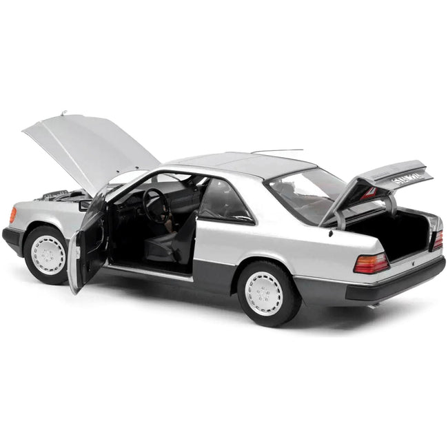 1990 Mercedes - Benz 300 CE - 24 Coupe Silver Metallic and Black 1/18 Diecast Model Car by Norev - Norev - ModelCars.com