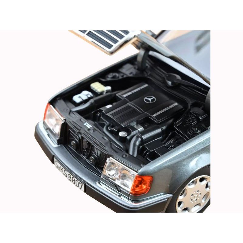 1990 Mercedes - Benz 500 E Pearl Gray Metallic 1/18 Diecast Model Car by Norev - Norev - ModelCars.com