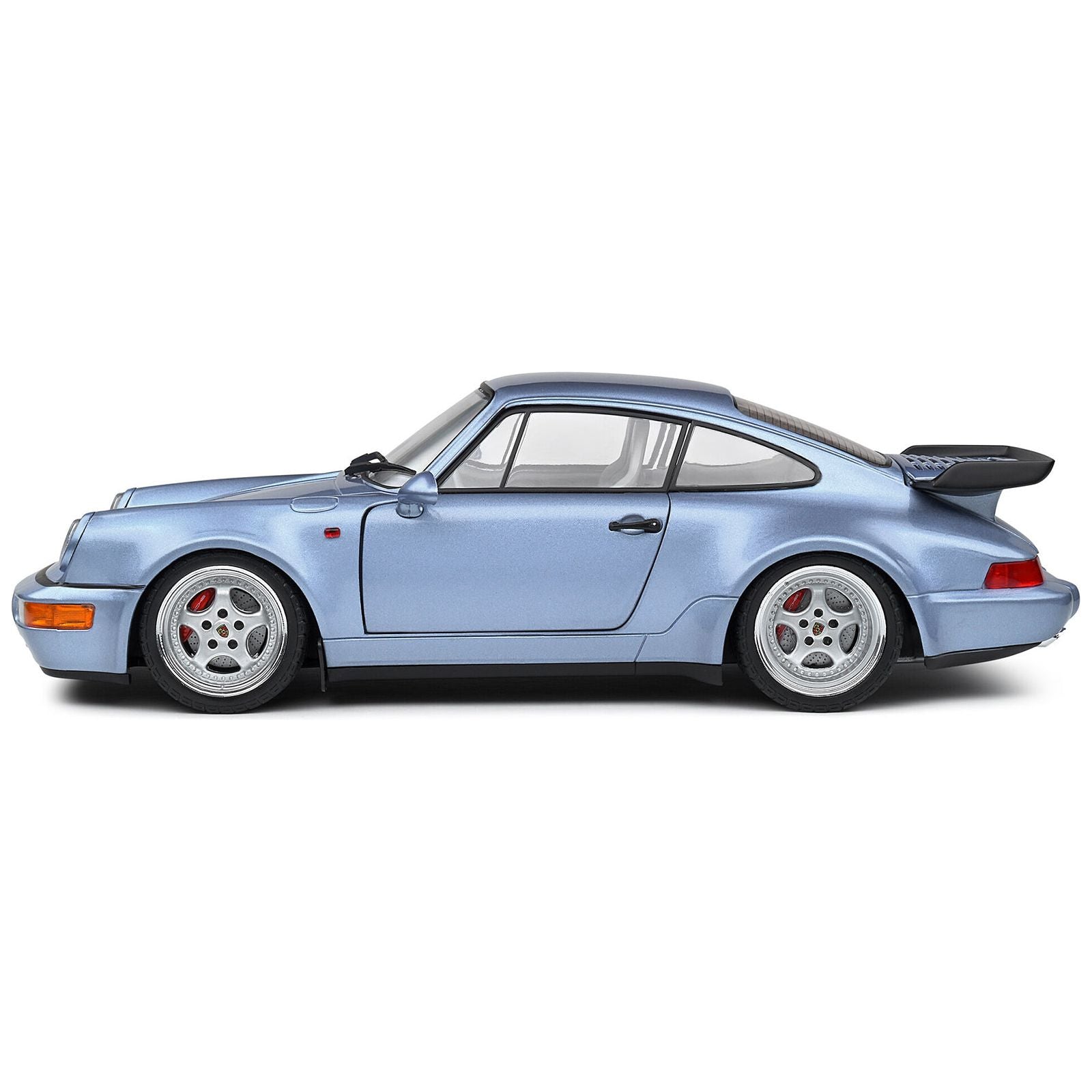 1990 Porsche 911 (964) Turbo Horizon Blue Metallic 1/18 Diecast Model Car by Solido - Solido - ModelCars.com