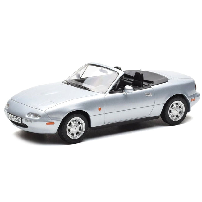 1991 Mazda MX-5 Convertible Silver Metallic 1/18 Diecast Model Car by Norev-Norev-ModelCars.com