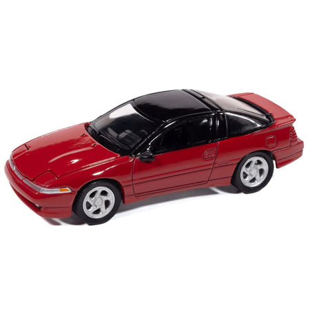 1991 Mitsubishi Eclipse GSX Maranello Red with Black Top "Import Legends" Series 1/64 Diecast Model Car by Auto World - Autoworld - ModelCars.com