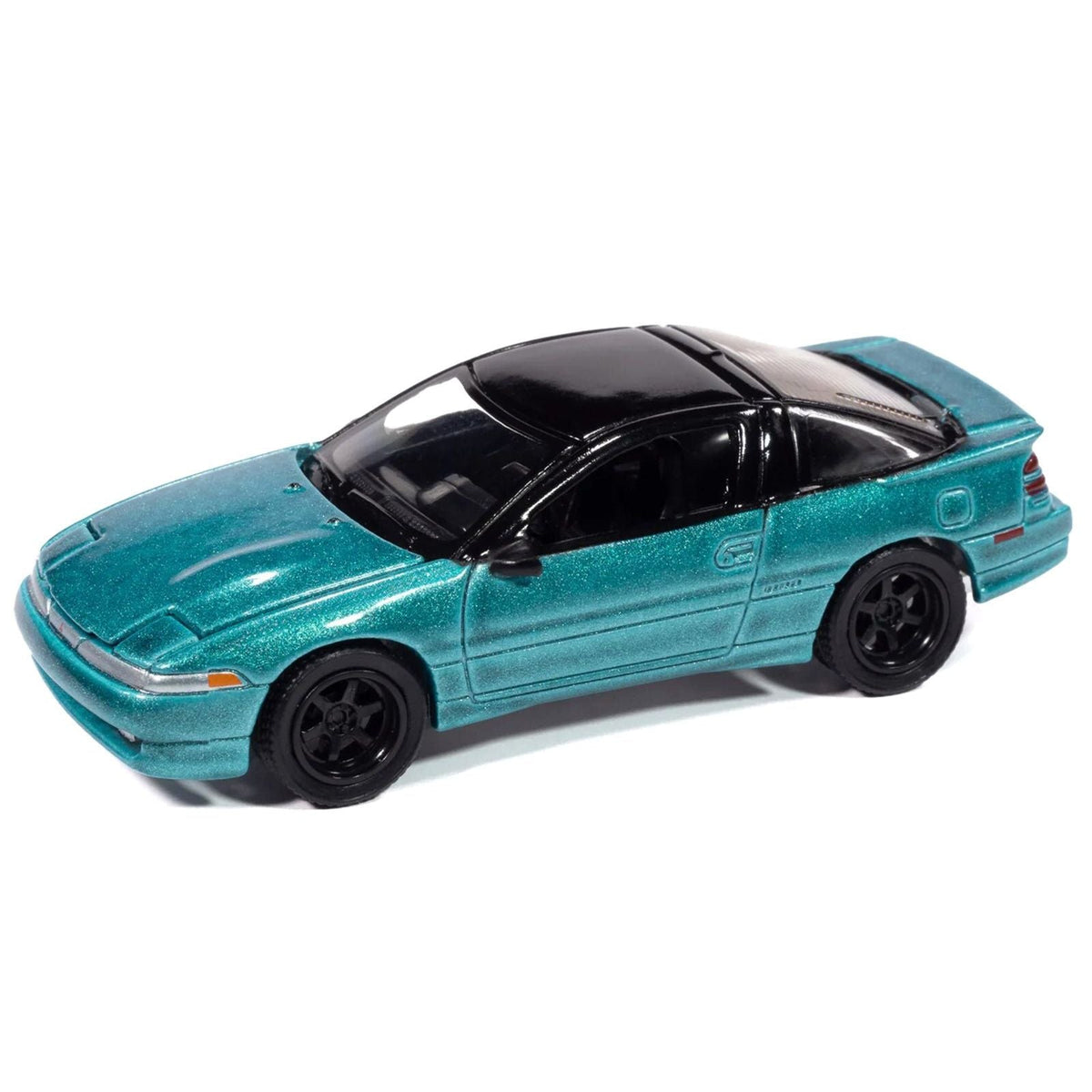 1991 Mitsubishi Eclipse GSX Tennessee Blue Metallic with Black Top "Import Legends" Series 1/64 Diecast Model Car by Auto World-Autoworld-ModelCars.com