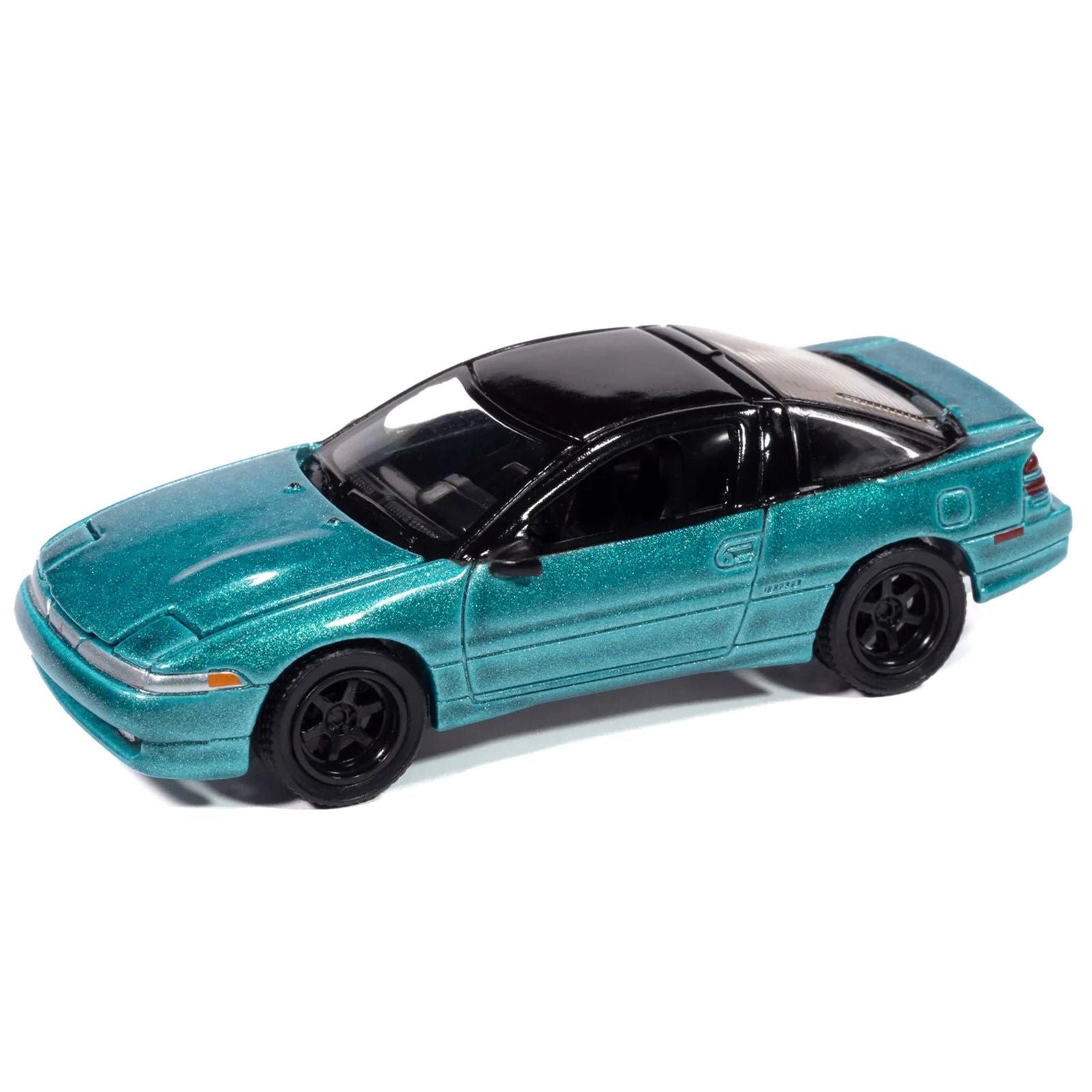 1991 Mitsubishi Eclipse GSX Tennessee Blue Metallic with Black Top "Import Legends" Series 1/64 Diecast Model Car by Auto World - Autoworld - ModelCars.com