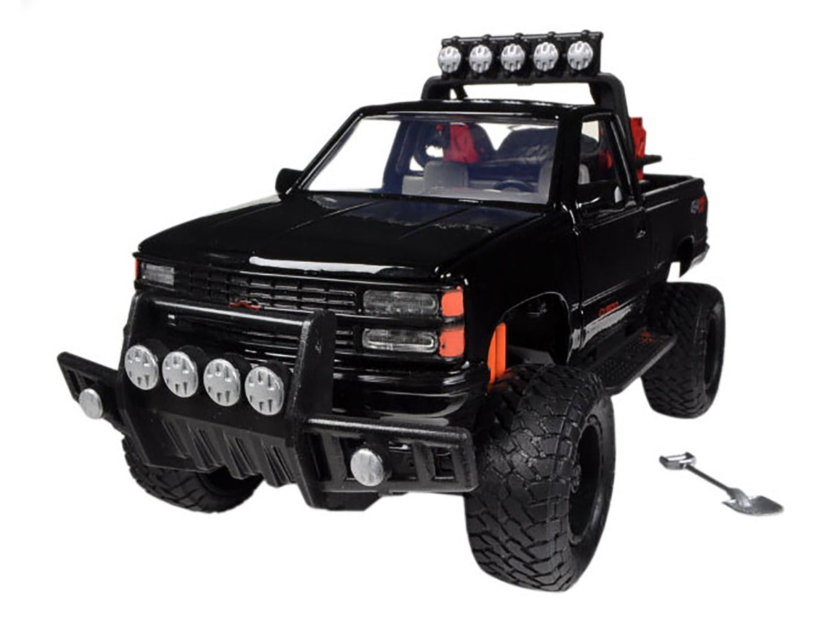 1992 Chevrolet 454 SS Pickup Truck Off Road Black 1/24 Diecast Model by Motormax-Motormax-ModelCars.com