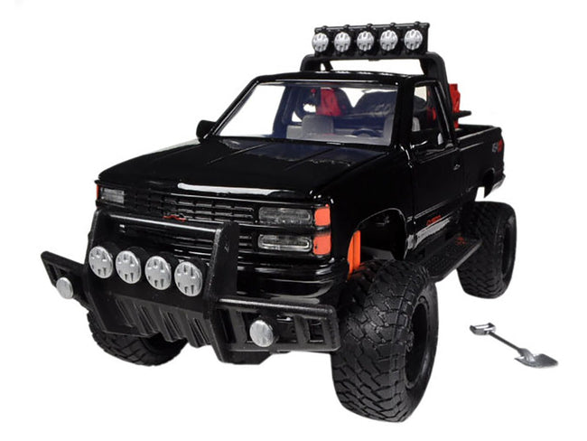 1992 Chevrolet 454 SS Pickup Truck Off Road Black 1/24 Diecast Model by Motormax-Motormax-ModelCars.com