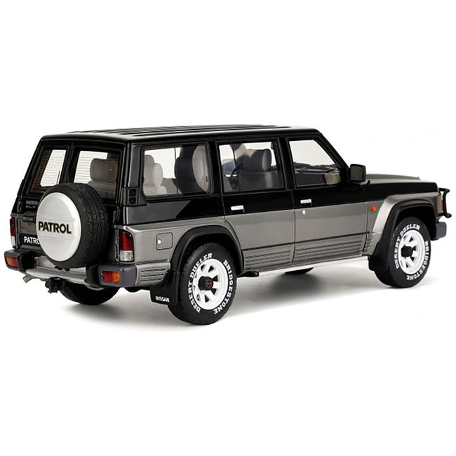 1992 Nissan Patrol GR Y60 Black and Graphite Gray Limited Edition to 3000 pieces Worldwide 1/18 Model Car by Otto Mobile - Otto Mobile - ModelCars.com