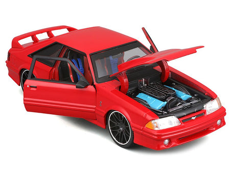 1993 Ford Mustang SVT Cobra Red "Classic Muscle" "Maisto Design" Series 1/24 Diecast Model Car by Maisto-Maisto-ModelCars.com