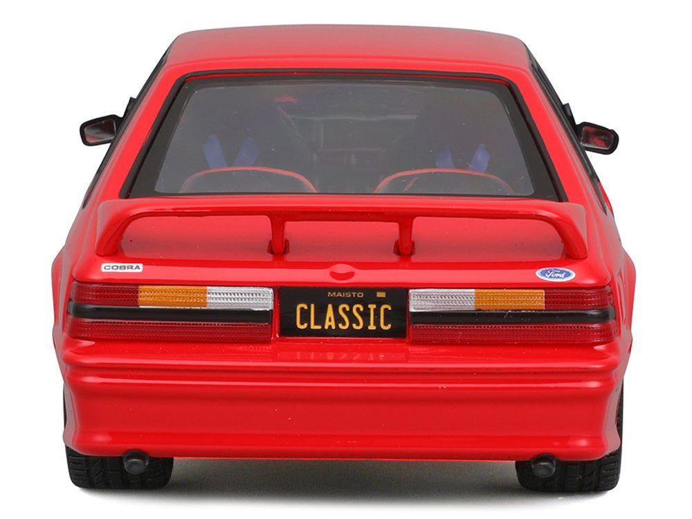1993 Ford Mustang SVT Cobra Red "Classic Muscle" "Maisto Design" Series 1/24 Diecast Model Car by Maisto-Maisto-ModelCars.com