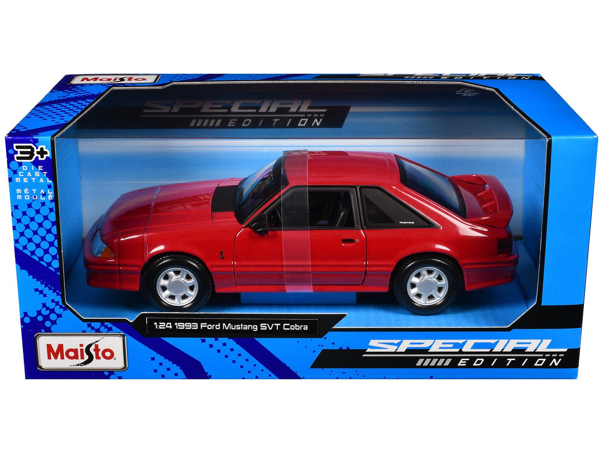 1993 Ford Mustang SVT Cobra Red "Special Edition" Series 1/24 Diecast Model Car by Maisto-Maisto-ModelCars.com