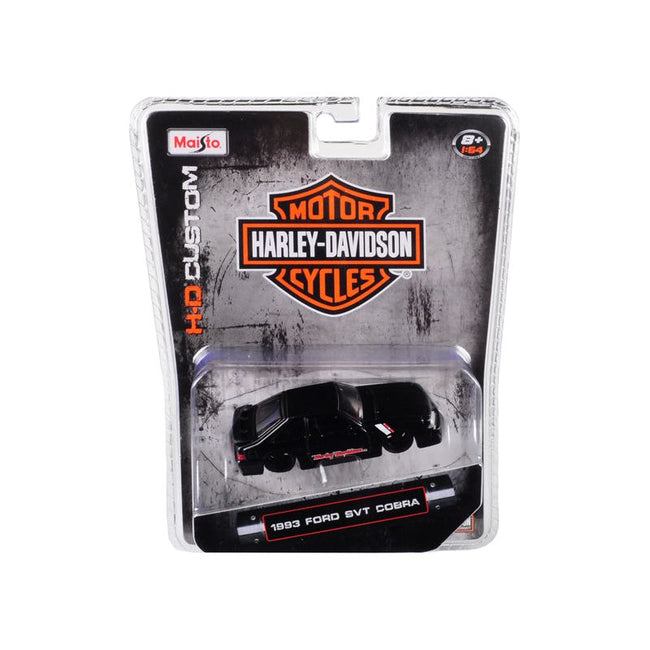 1993 Ford SVT Cobra Black "Harley Davidson" 1/64 Diecast Model Car by Maisto - Maisto - ModelCars.com