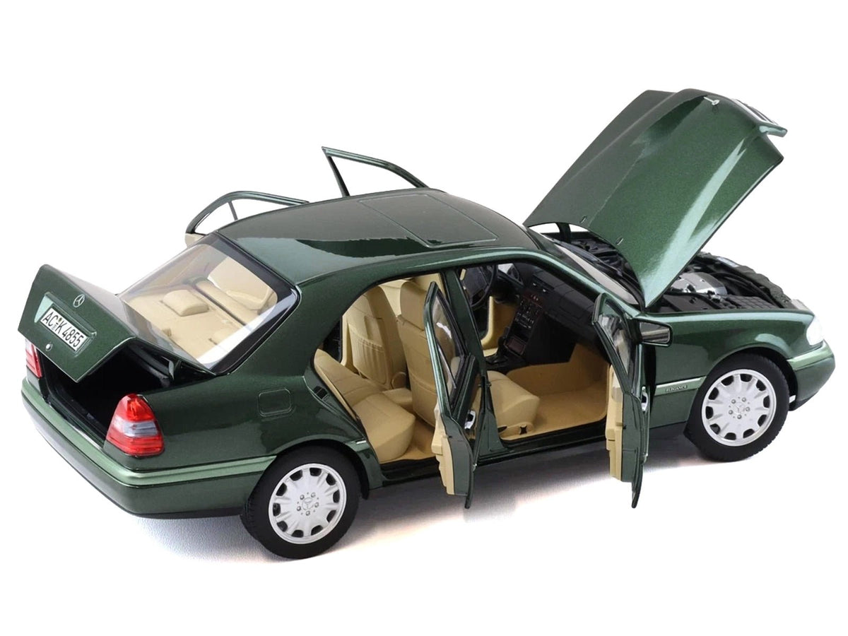 1993 Mercedes-Benz C-Class Malachite Green Metallic 1/18 Diecast Model Car by Norev-Norev-ModelCars.com