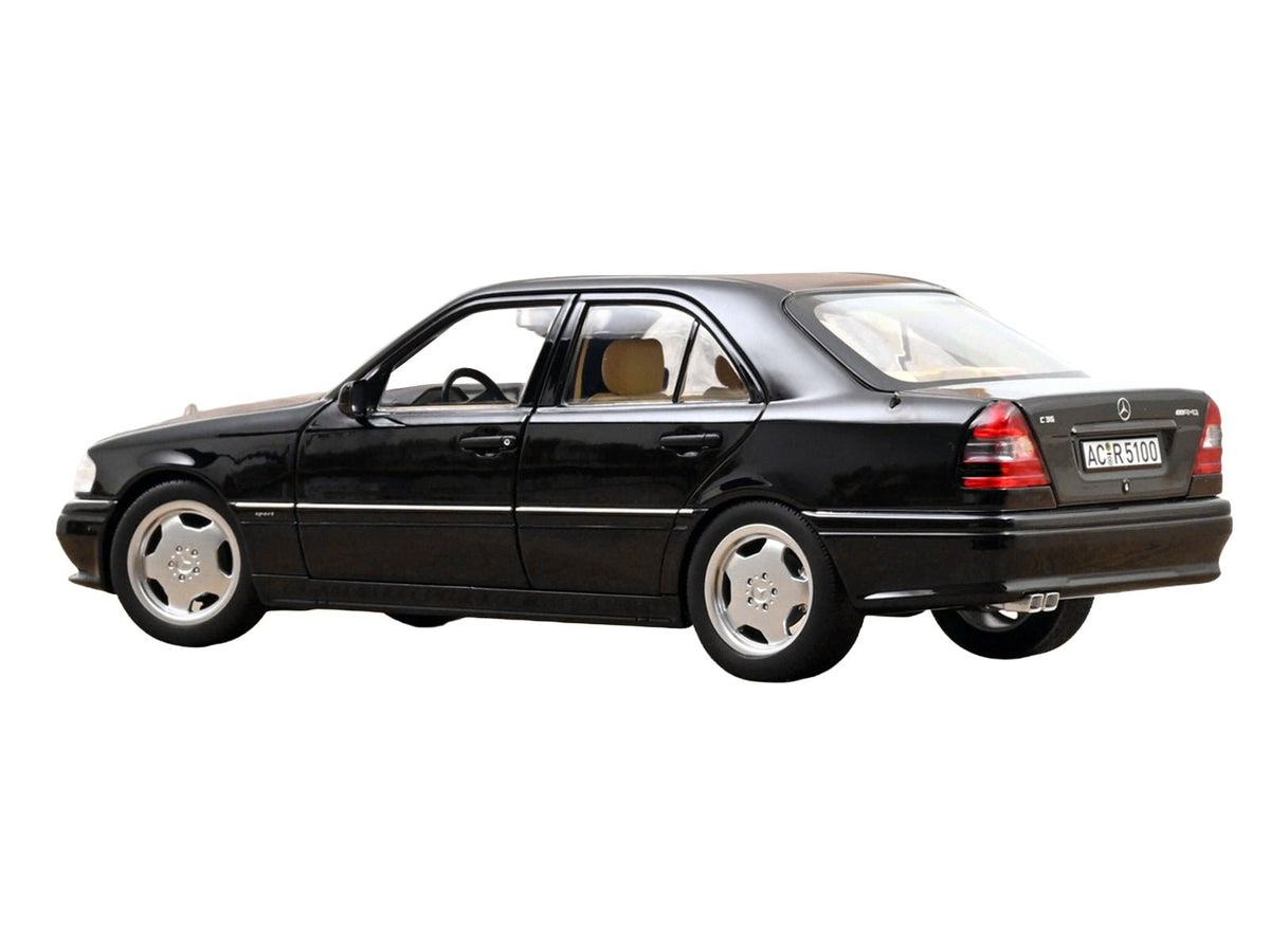 1993 Mercedes-Benz C36 AMG Black Metallic 1/18 Diecast Model Car by Norev-Norev-ModelCars.com
