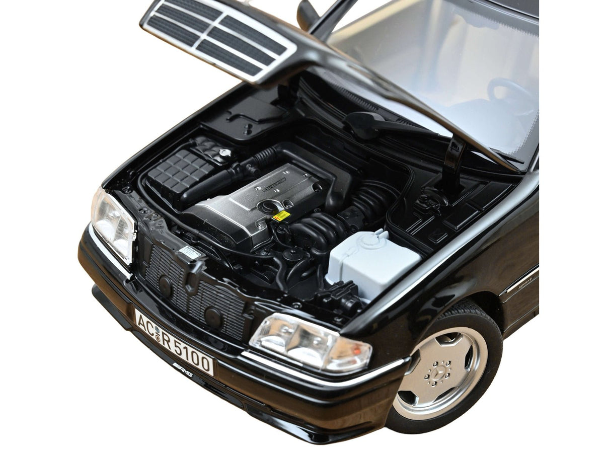 1993 Mercedes-Benz C36 AMG Black Metallic 1/18 Diecast Model Car by Norev-Norev-ModelCars.com
