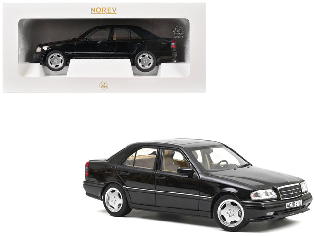 1993 Mercedes-Benz C36 AMG Black Metallic 1/18 Diecast Model Car by Norev-Norev-ModelCars.com