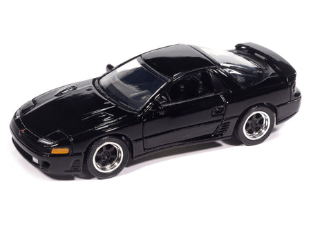 1993 Mitsubishi 3000GT VR-4 Albany Black Pearl "Import Legends" Series 1/64 Diecast Model Car by Auto World-Autoworld-ModelCars.com