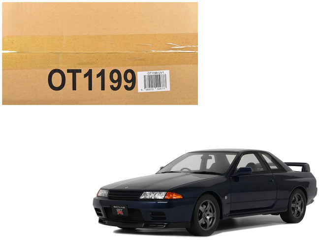 1993 Nissan Skyline GT-R (BNR32) RHD (Right Hand Drive) Dark Blue Pearl Limited Edition to 2000 pieces Worldwide 1/18 Model Car by Otto Mobile-Otto Mobile-ModelCars.com