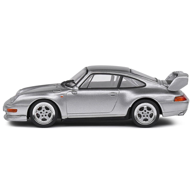 1993 Porsche 911 (993) RS Clubsport Polar Silver Metallic 1/43 Diecast Model Car by Solido-Solido-ModelCars.com