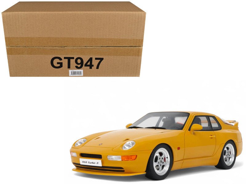 1993 Porsche 968 Turbo S Yellow 1/18 Model Car by GT Spirit-GT Spirit-ModelCars.com