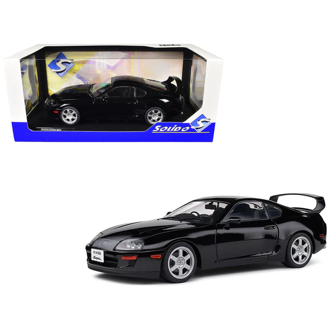 1993 Toyota Supra MK4 (A80) RHD (Right Hand Drive) Astral Black 1/18 Diecast Model Car by Solido-Solido-ModelCars.com
