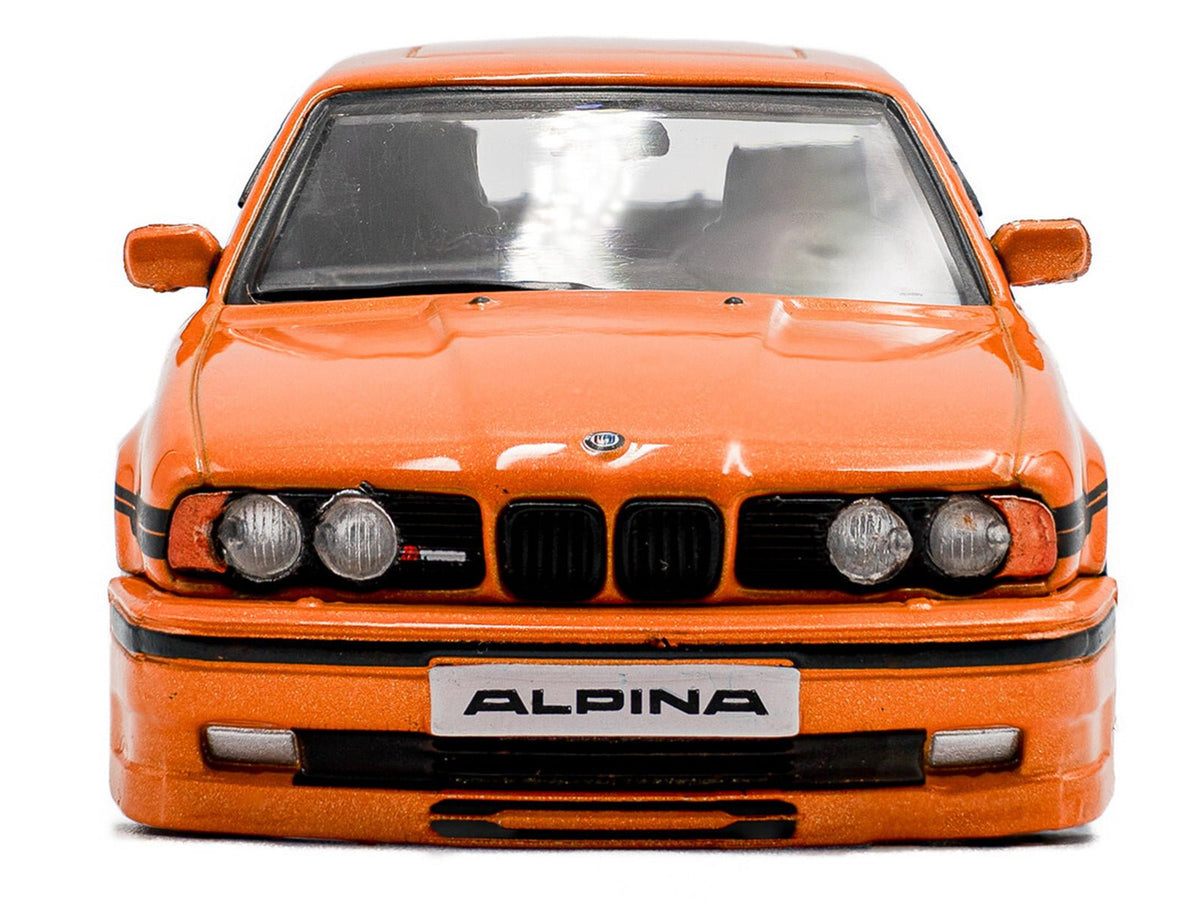 1994 BMW E34 Alpina B10 BiTurbo Orange Metallic with Black Stripes 1/43 Diecast Model Car by Solido-Solido-ModelCars.com