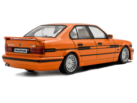 1994 BMW E34 Alpina B10 BiTurbo Orange Metallic with Black Stripes 1/43 Diecast Model Car by Solido-Solido-ModelCars.com