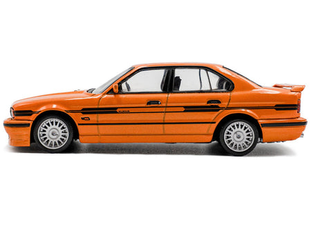 1994 BMW E34 Alpina B10 BiTurbo Orange Metallic with Black Stripes 1/43 Diecast Model Car by Solido-Solido-ModelCars.com