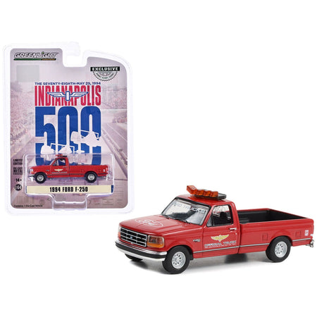 1994 Ford F - 250 Pickup Truck Red "78th Annual Indianapolis 500 Mile Race Official Truck" "Hobby Exclusive" Series 1/64 Diecast Model Car by Greenlight - Greenlight - ModelCars.com