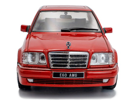 1994 Mercedes-Benz (W124) E60 AMG Signal Red 1/43 Diecast Model Car by Solido-Solido-ModelCars.com