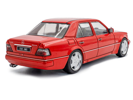 1994 Mercedes-Benz (W124) E60 AMG Signal Red 1/43 Diecast Model Car by Solido-Solido-ModelCars.com