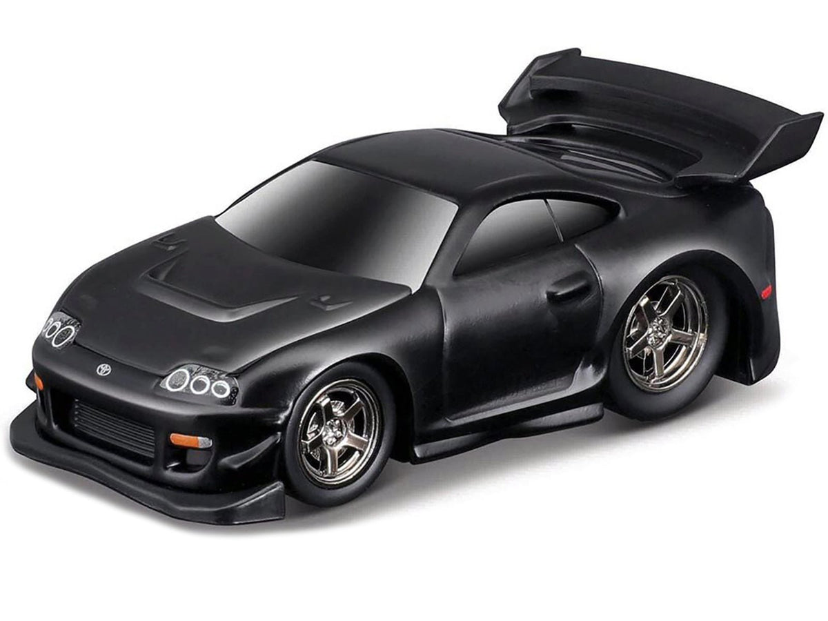 1995-97 Toyota Supra (MK4) Matt Black 1/64 Diecast Model Car by Muscle Machines-Muscle Machines-ModelCars.com