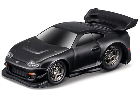 1995-97 Toyota Supra (MK4) Matt Black 1/64 Diecast Model Car by Muscle Machines-Muscle Machines-ModelCars.com