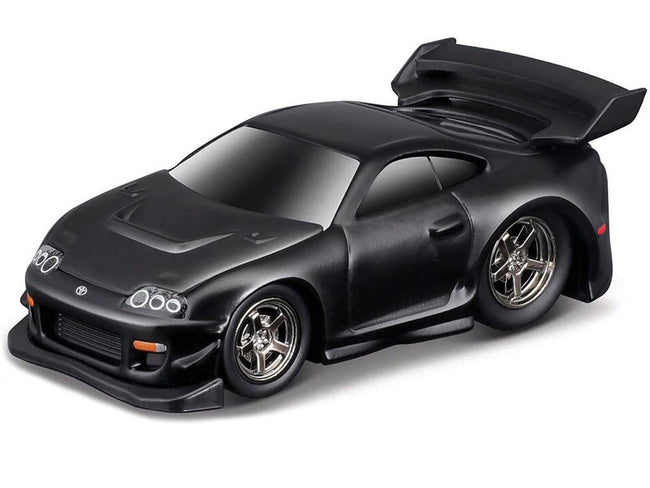 1995-97 Toyota Supra (MK4) Matt Black 1/64 Diecast Model Car by Muscle Machines-Muscle Machines-ModelCars.com