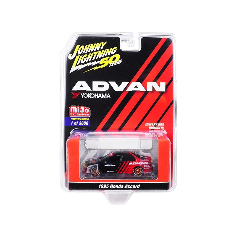 1995 Honda Accord 4 - Door with Copper Wheels "ADVAN Yokohama" "Johnny Lightning 50th Anniversary" Limited Edition to 3600 pieces Worldwide 1/64 Diecast Model Car by Johnny Lightning - Johnny Lightning - ModelCars.com