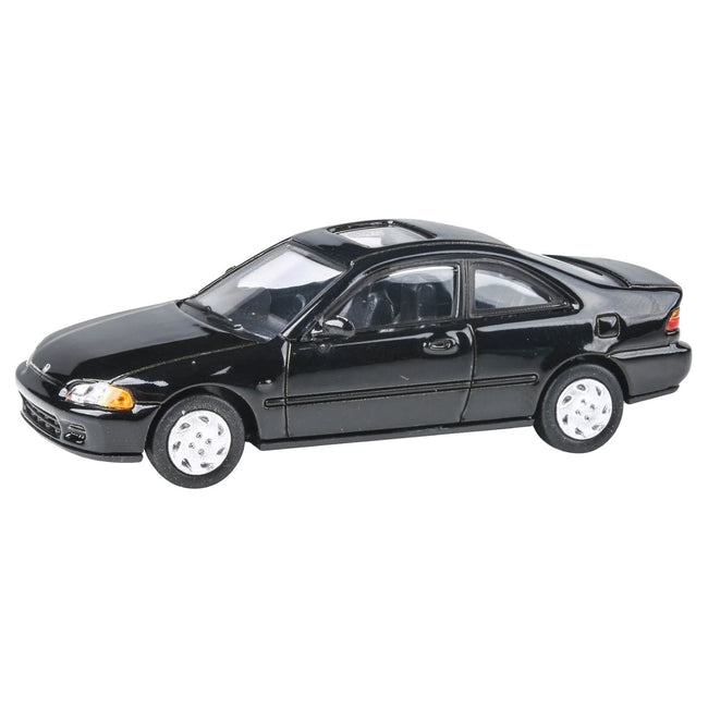 1995 Honda Civic Coupe EJ1 Black with Sunroof 1/64 Diecast Model Car by Paragon Models-Paragon-ModelCars.com