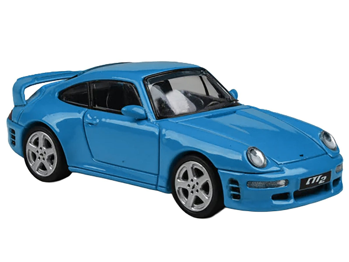 1995 RUF CTR2 Mexico Blue 1/64 Diecast Model Car by Paragon Models-Paragon-ModelCars.com