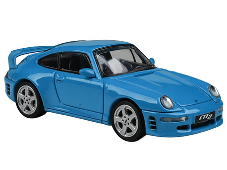 1995 RUF CTR2 Mexico Blue 1/64 Diecast Model Car by Paragon Models-Paragon-ModelCars.com