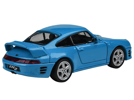 1995 RUF CTR2 Mexico Blue 1/64 Diecast Model Car by Paragon Models-Paragon-ModelCars.com