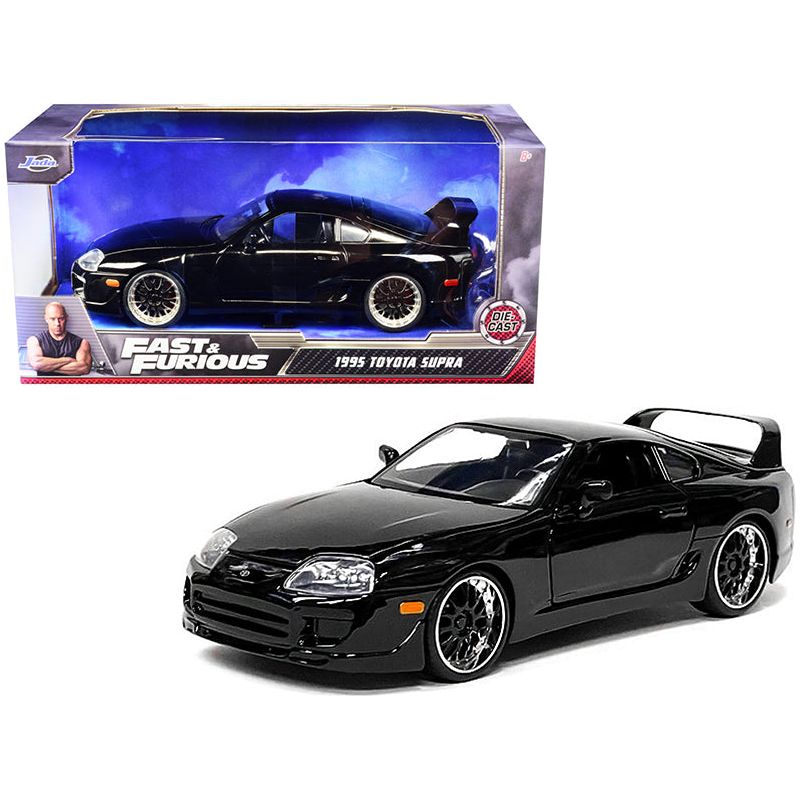 1995 Toyota Supra Black "Fast & Furious" Movie 1/24 Diecast Model Car by Jada-Jada-ModelCars.com