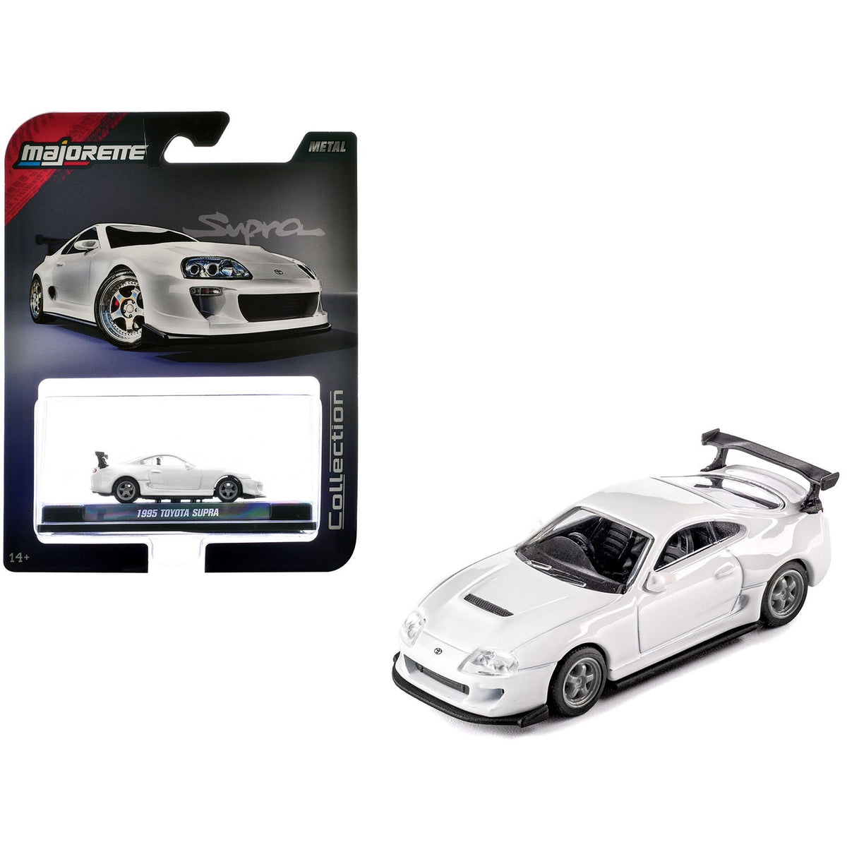 1995 Toyota Supra RHD (Right Hand Drive) White "Collection" Series 1/64 Diecast Model Car by Majorette-Majorette-ModelCars.com