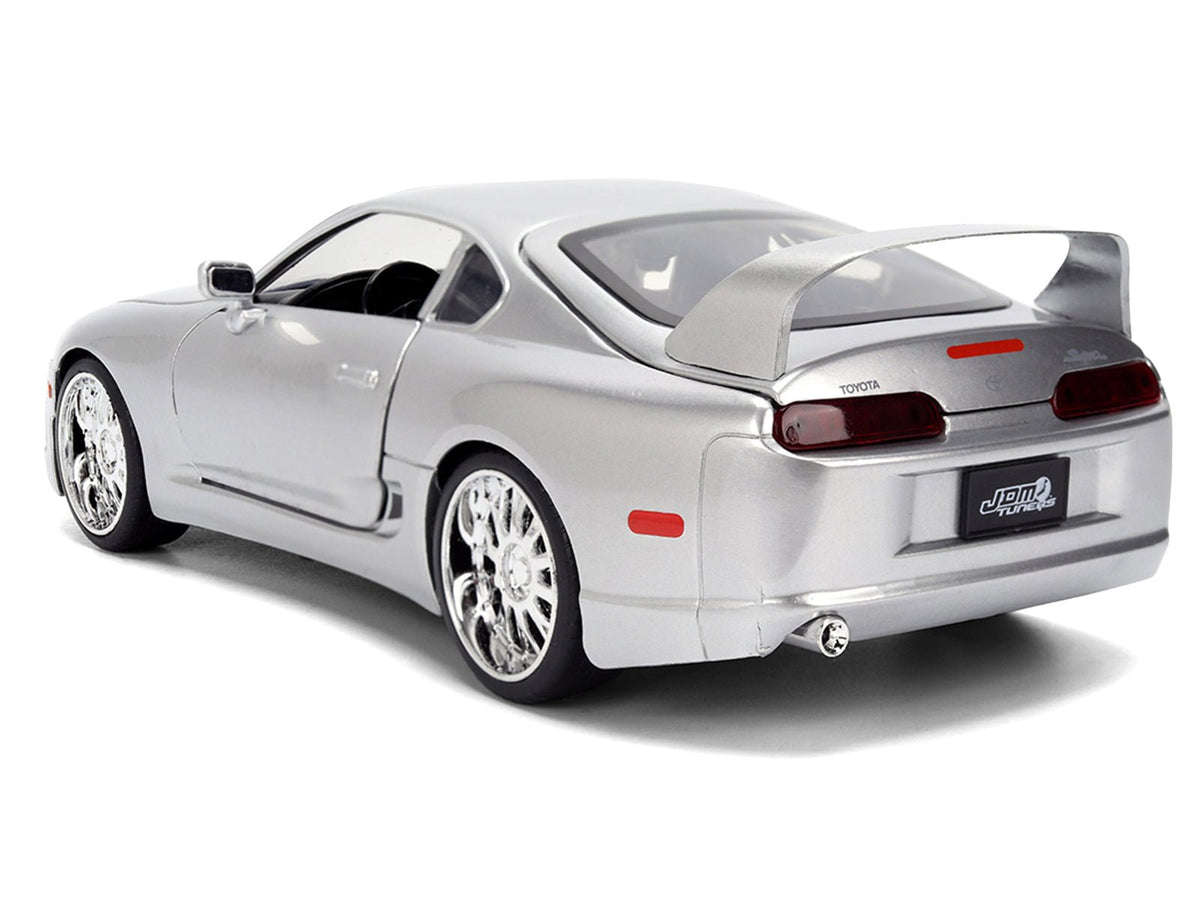 1995 Toyota Supra Silver Metallic "JDM Tuners" Series 1/24 Diecast Model Car by Jada-Jada-ModelCars.com