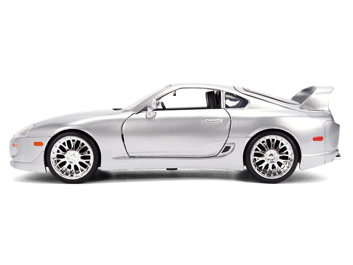 1995 Toyota Supra Silver Metallic "JDM Tuners" Series 1/24 Diecast Model Car by Jada-Jada-ModelCars.com