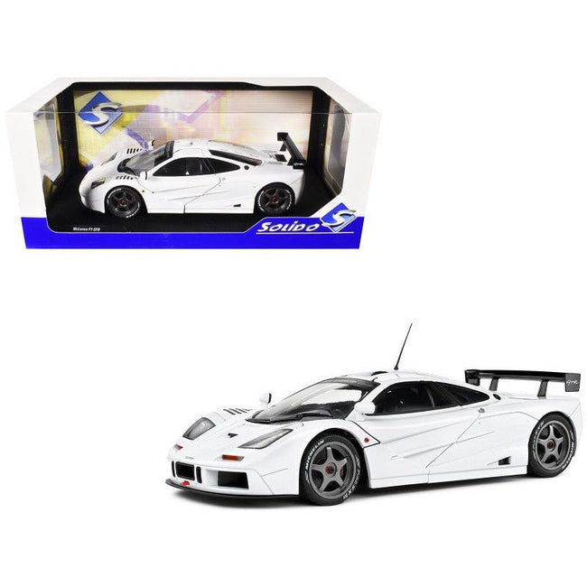 1996 McLaren F1 GTR Short Tail White 1/18 Diecast Model Car by Solido-Solido-ModelCars.com