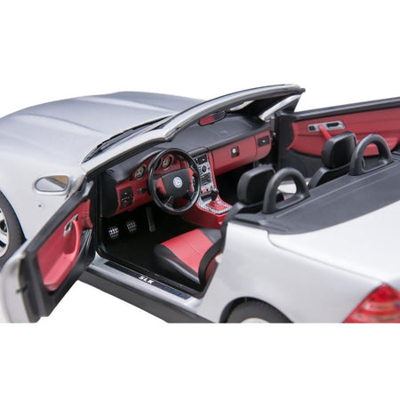 1996 Mercedes-Benz SLK Convertible Brilliant Silver Metallic 1/18 Diecast Model Car by Norev-Norev-ModelCars.com