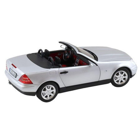 1996 Mercedes-Benz SLK Convertible Brilliant Silver Metallic 1/18 Diecast Model Car by Norev-Norev-ModelCars.com