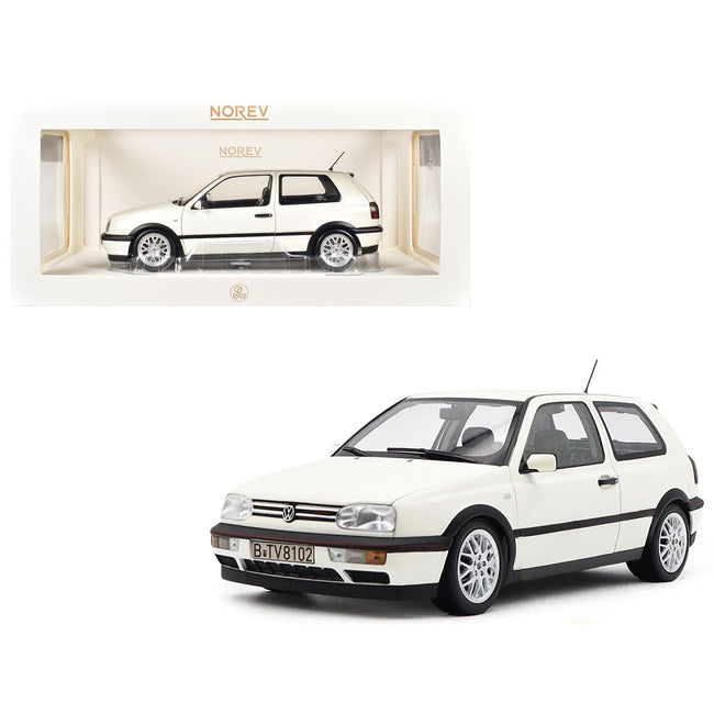 1996 Volkswagen Golf GTI Candy White "20 Years Anniversary Edition" 1/18 Diecast Model Car by Norev-Norev-ModelCars.com