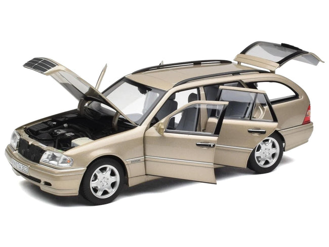 1997 Mercedes-Benz C-Class T-Model Smoke Silver Metallic 1/18 Diecast Model Car by Norev-Norev-ModelCars.com